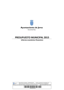 Informe Económico Presupuestario 2015