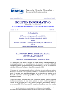 boletín informativo - iied iied - International Institute for Environment