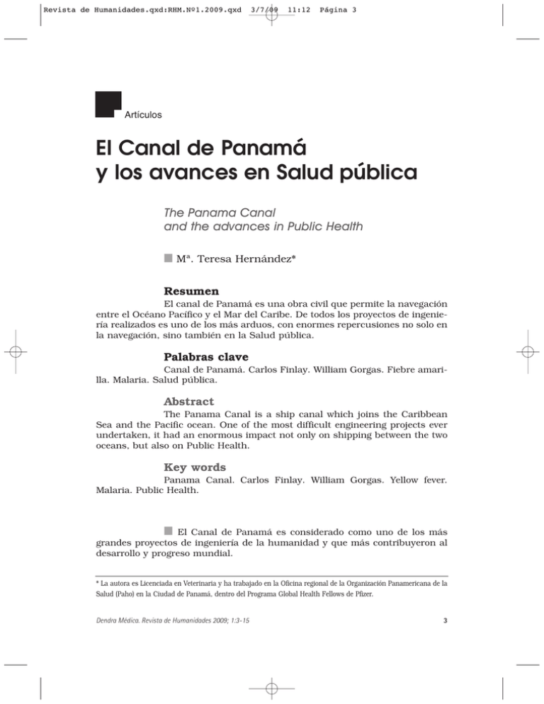 El Canal De Panam Y Los Avances En Salud P blica