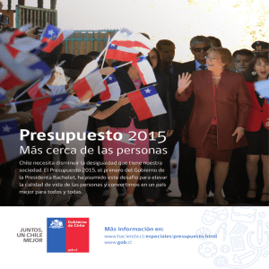 Presupuesto 2015 - Gore Magallanes