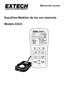 EasyView Medidor de luz con memoria Modelo EA33