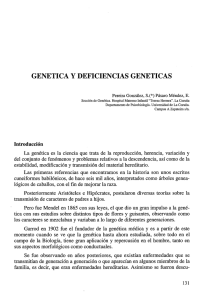 Genética y deficiencias genéticas