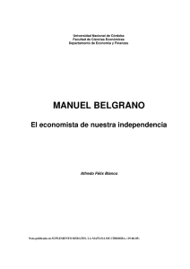 MANUEL BELGRANO - Facultad de Ciencias Económicas
