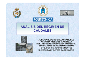 ANÁLISIS DEL RÉGIMEN DE CAUDALES