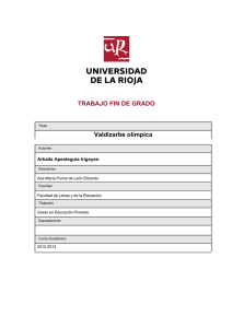 Valdizarbe olímpica - Biblioteca de la Universidad de La Rioja
