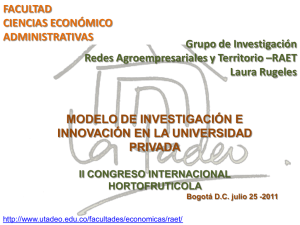 Modelo de Investigación e Innovación en la universidad privada