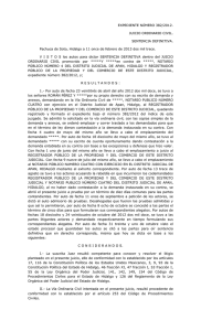 EXPEDIENTE NÚMERO 382/2012. JUICIO ORDINARIO CIVIL