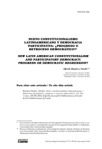 nuevo constitucionalismo latinoamericano y democracia participativa