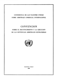 Convención de New York - Sentencias Arbitrales Extranjeras