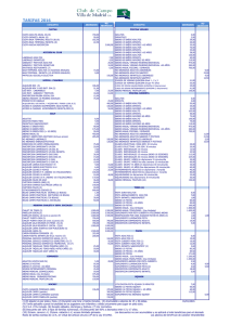 Ver cuadro completo de tarifas 2016