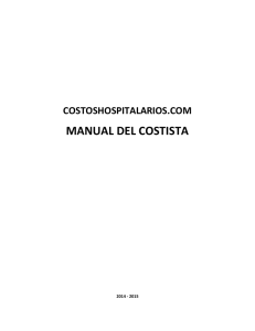 manual del costista: costos por procedimiento