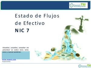 NIC 7 Estado de Flujos de Efectivo
