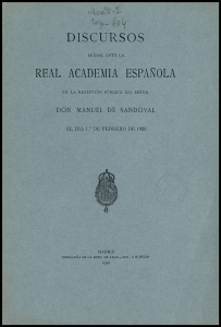 DISCURSOS REAL ACADEMIA ESPAÑOLA