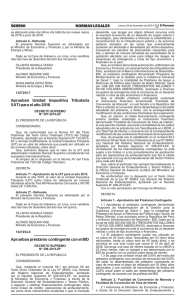 569590 NORMAS LEGALES Aprueban Unidad Impositiva Tributaria