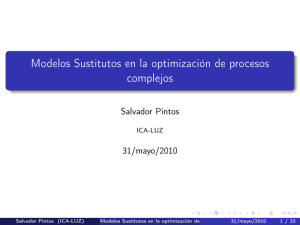 Modelos Sustitutos en la optimización de procesos complejos