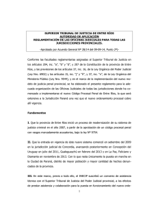Reglamento OGA - Poder Judicial de Entre R&iacute;os