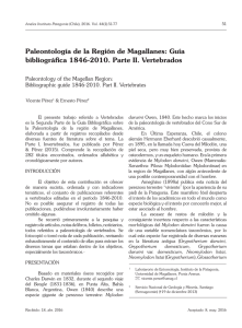 Paleontología de la Región de Magallanes: Guía bibliográfica 1846