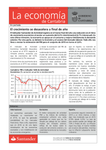 La Economía de Cantabria Nº91 Febrero 2016
