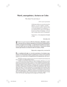 Martí, anarquistas y lectura en Cuba