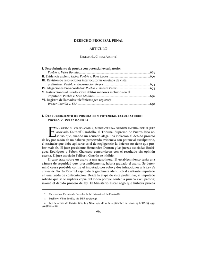 Derecho Procesal Penal