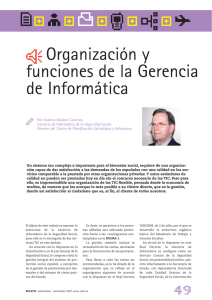 Organización y funciones de la Gerencia de Informática
