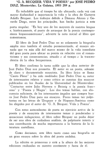 GA Bécquer, Vida y Poesía.