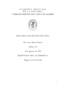 José María Muriá - Academia Méxicana de la Historia