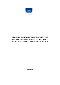 manual basico de procedimientos del area de seguridad y vigilancia