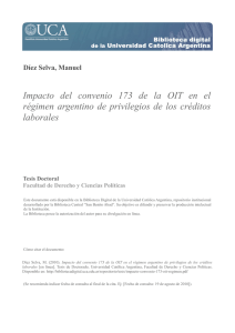 Díez Selva, Manuel Impacto del convenio 173 de la OIT en el