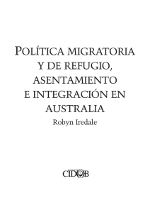 política migratoria y de refugio, asentamiento e integración en