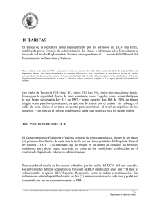 10 tarifas - Banco de la República