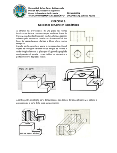 Secciones de Corte Isom&eacute;tricas: Ejercicio Universitario