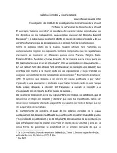 Salarios vencidos y reforma laboral. José Alfonso Bouzas