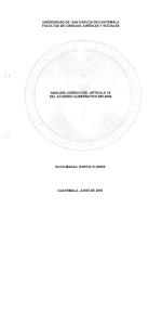 análisis jurídico del artículo 16 del acuerdo gubernativo 905—2002