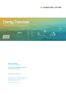 Energy Transition La transición energética alemana