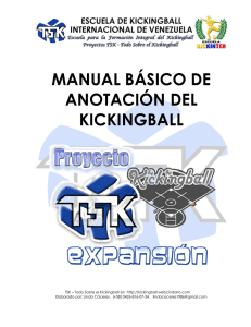 manual básico de la anotación oficial en el kickingball