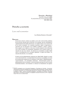 Derecho y economía Law and economics