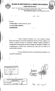 ucR - Legislatura de Jujuy