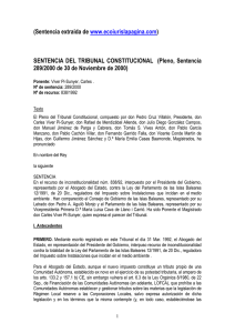 TRIBUNAL CONSTITUCIONAL (Sentencia 289