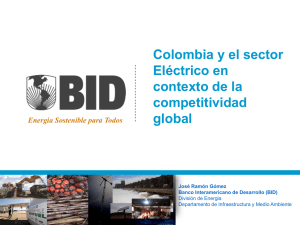 Colombia y el sector en contexto de la competitividad global