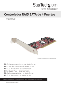 Controlador RAID SATA de 4 Puertos