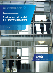 Evaluación del modelo de Policy Management