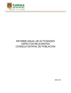 informe anual de actividades aspectos relevantes consejo estatal de