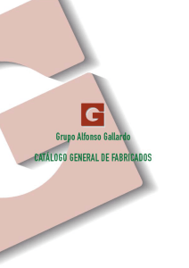 Catálogo productos - Grupo Alfonso Gallardo