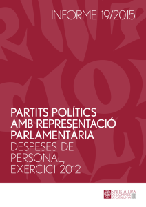 Informe 19/2015 - Esquerra Republicana de Catalunya