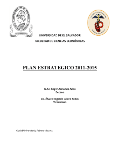 Plan Estratégico Facultad de CC. Económicas