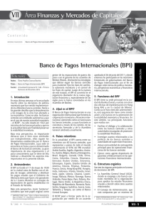 VII Banco de Pagos Internacionales (BPI)
