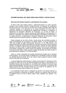 INFORME NACIONAL DEL REINO UNIDO (INGLATERRA Y PAÍS