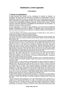 Globalizaci&oacute;n y crimen organizado