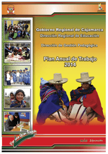 Plan Anual de Trabajo - Dirección Regional de Educación Cajamarca